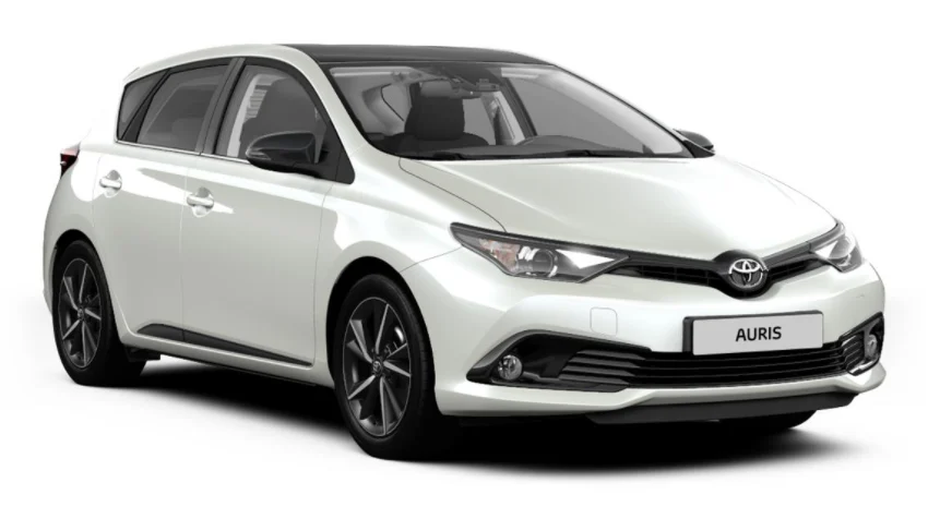 Toyota Auris hybride blanche